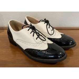 Pivapam Oxford Wingtip Two Tone Size EU 41 Black White‎